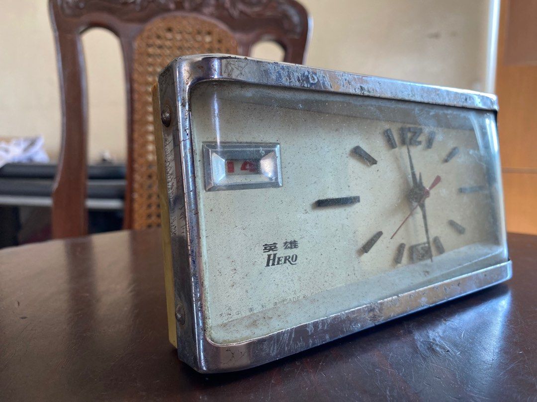 Vintage Alarm Clock , Vintage Alarm Clock "HERO" , China Clocks, Manual