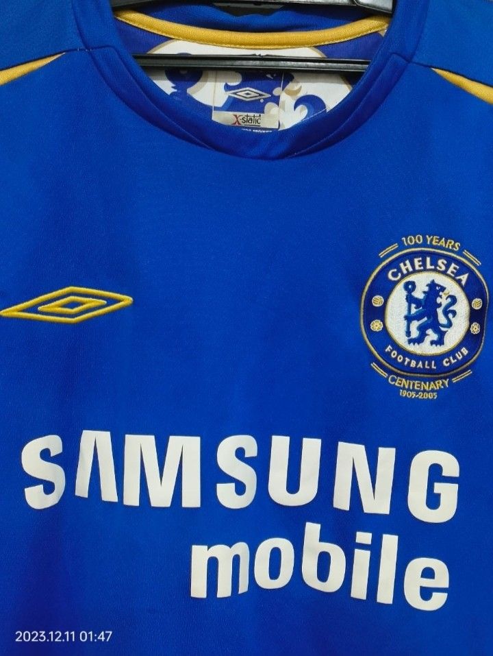 Vintage Chelsea Jersey 100 Years Men s Fashion Activewear on