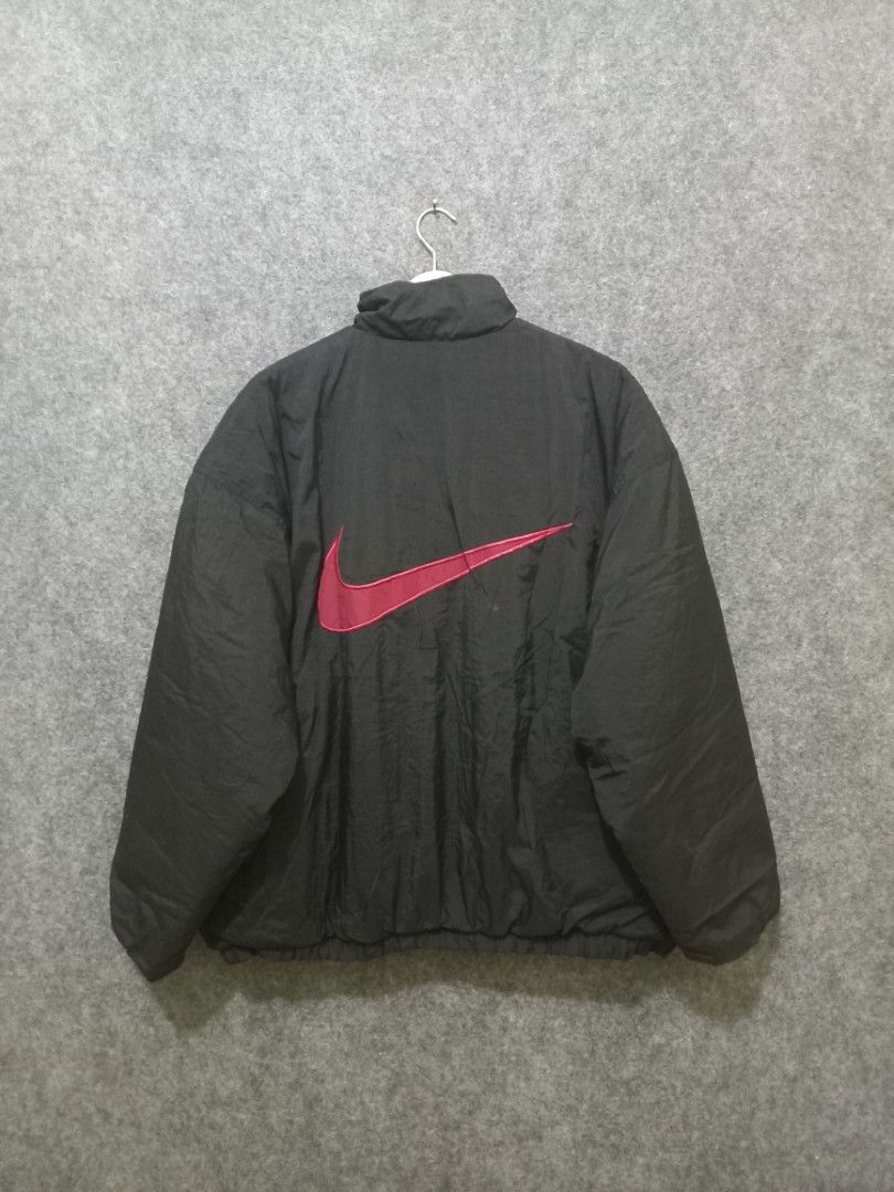 Vintage nike big logo reversible bomber jacket