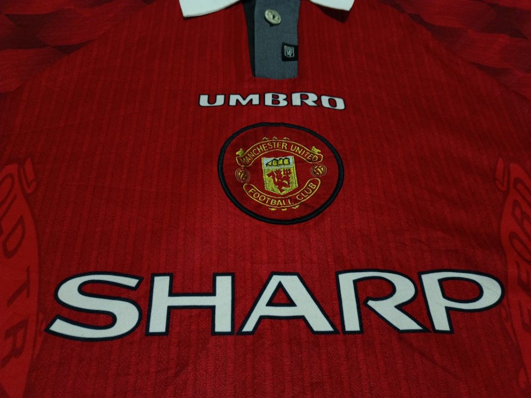 Vtg MANCHESTER UNITED 96/97 UMBRO jersey home, Men's Fashion 