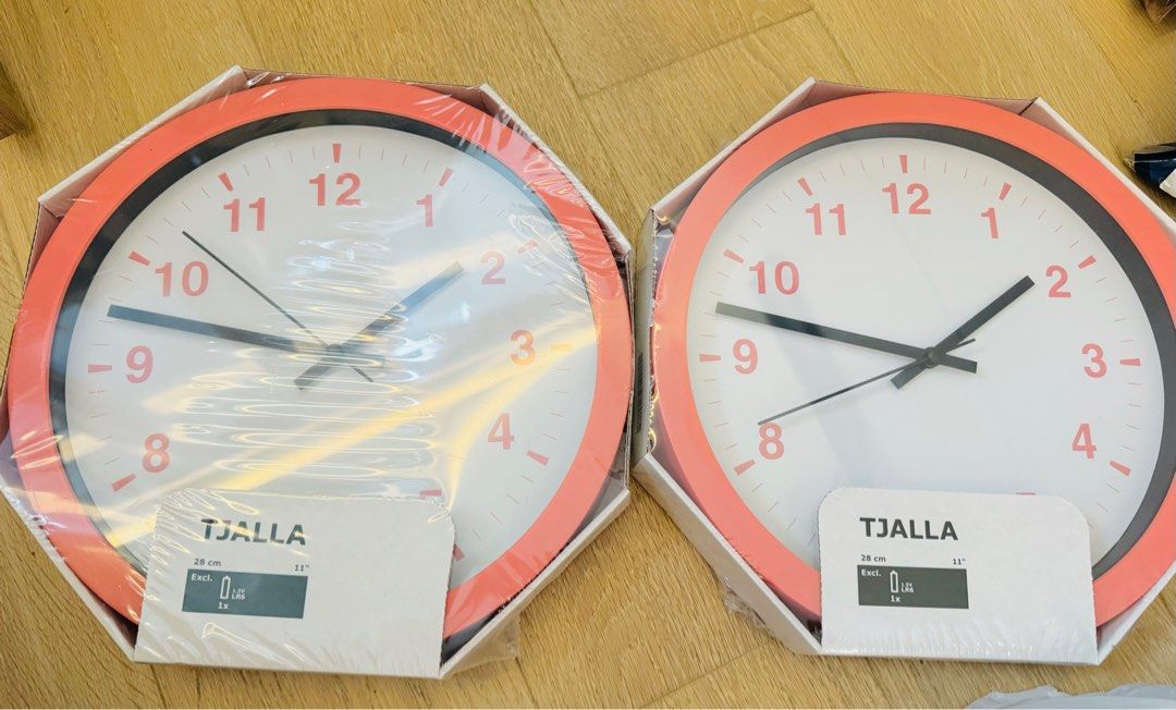 Brand New Wall Clock from IKEA (Tjalla), Furniture & Home Living, Home