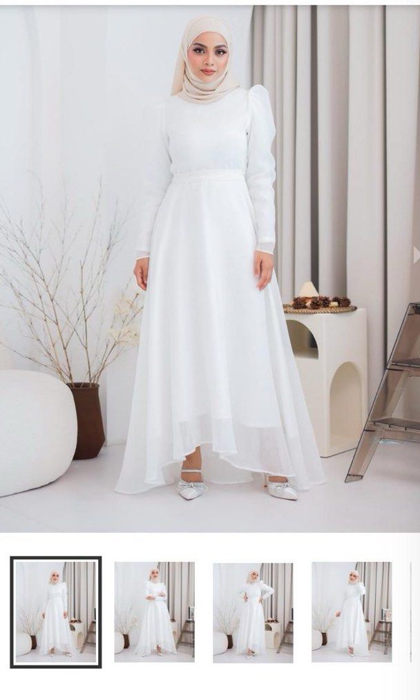 White discount dress hijab