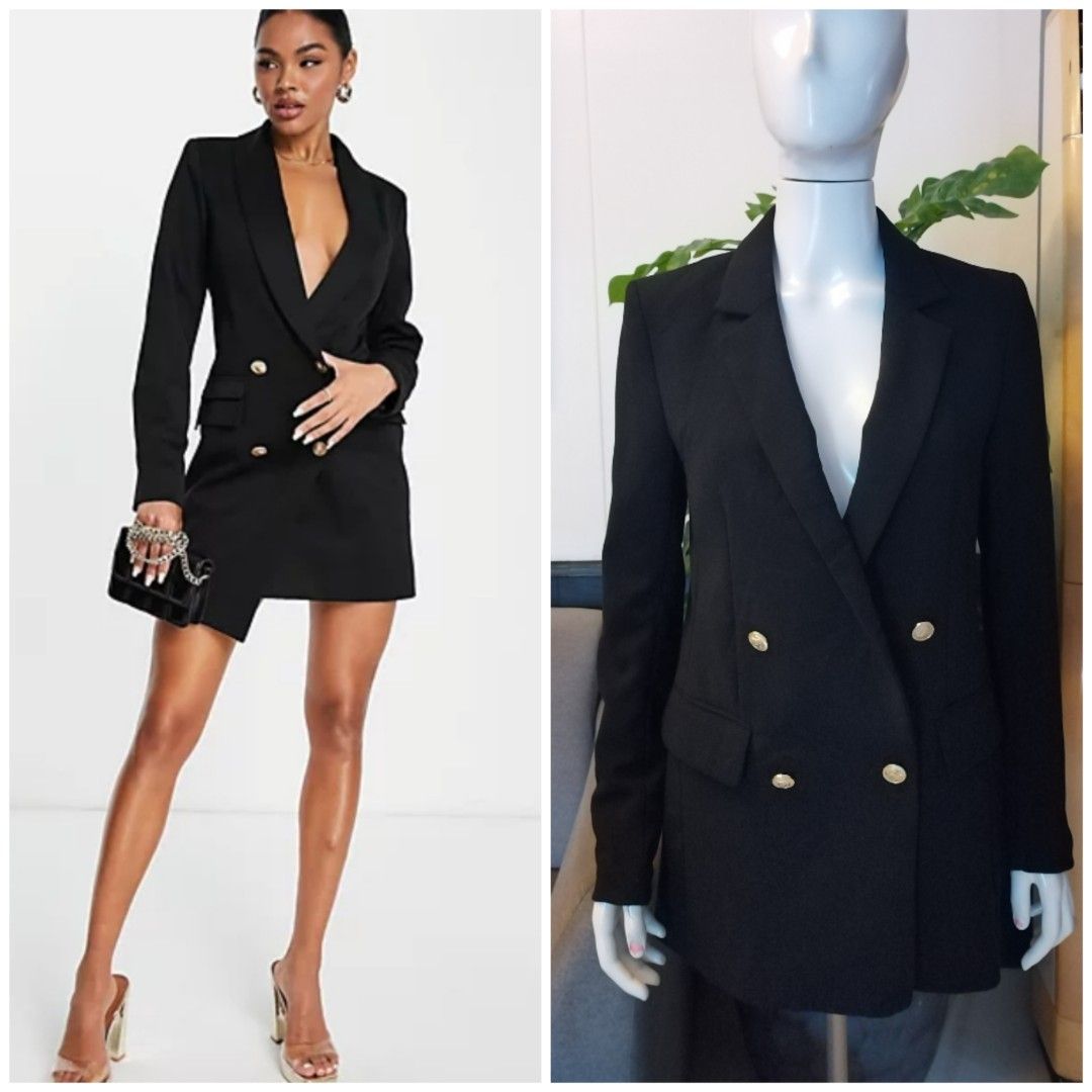 Women Long Dress Type Corporate Attire Blazer Suit by H M