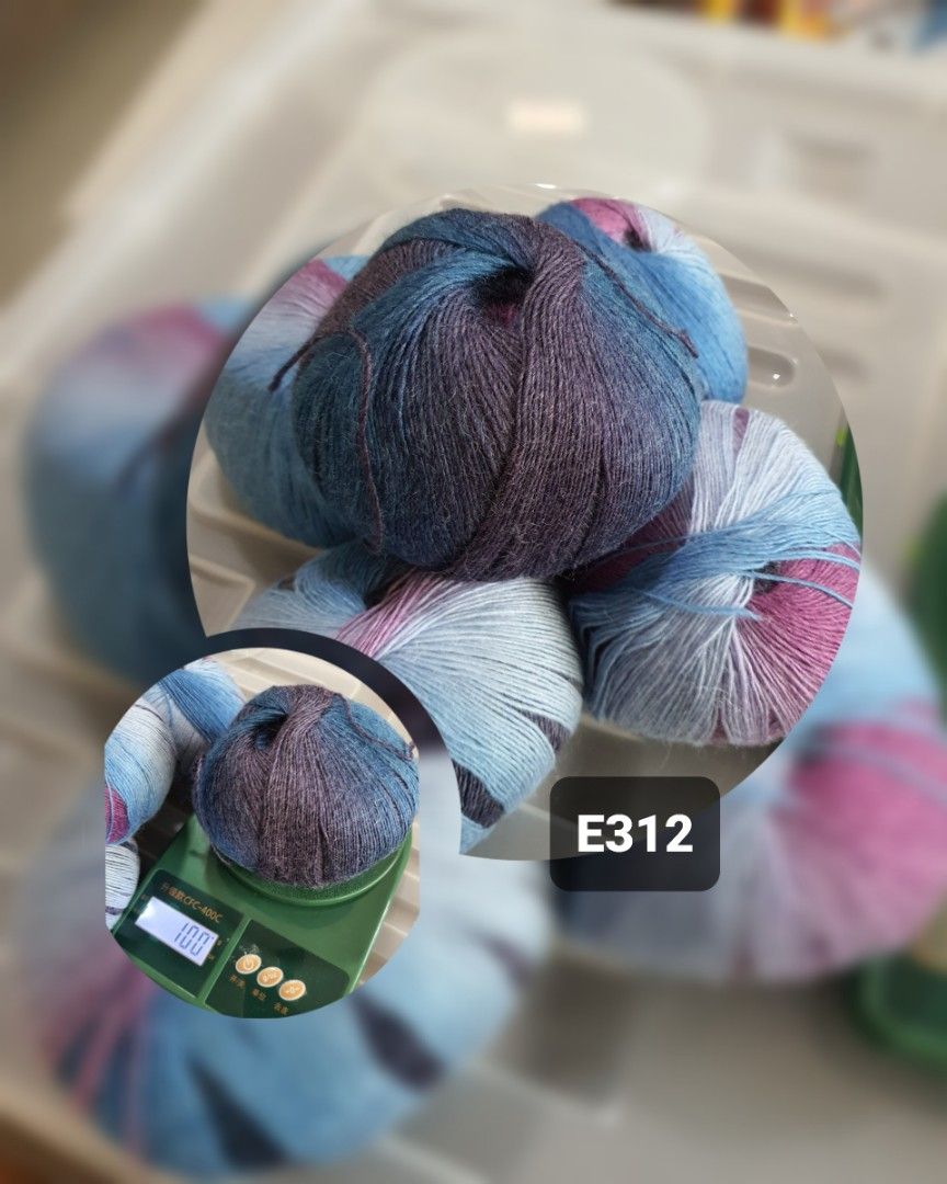 Wool Yarns E312,E313,E314,E321,E322,E323,E324,E336,E400,E401 (Category: Craft Supplies & Tools) located in Singapore. Submitted by meiko0511 (Listing ID 1270670631, Image 2). Description: 🪡 SALE ☆ SALE ☆ SALE☆ 🪡 🐑 Wool Yarns per skein@$4.5 🐑 E312,E313,E314 : 75%Wool 25%Anti-pilling fiber 100g per skein 🤍🤍🤍🤍🤍🤍🤎🤎🤎🤎🤎🤎 🐑 E321,E322,E323 :100% Wool 50g per skein 🤎🤎🤎🤎🤎🤎🤍🤍🤍🤍🤍🤍 #yarn #crochet #knitting #shawl #sweater #socks #