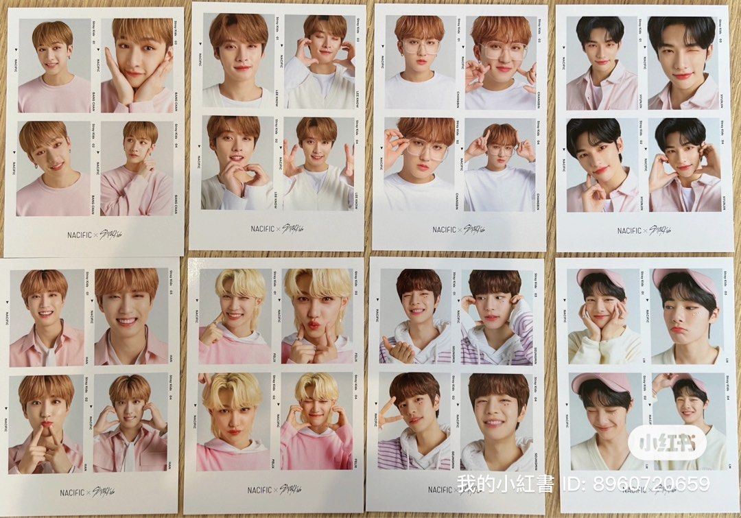 WTS STRAY KIDS NACIFIC PHOTOCARD (Category: K-Wave) located in Kuang. Submitted by hhj09 (Listing ID 1270729872, Image 1). Description: 1 set for RM25 or RM10 each Exc postage .