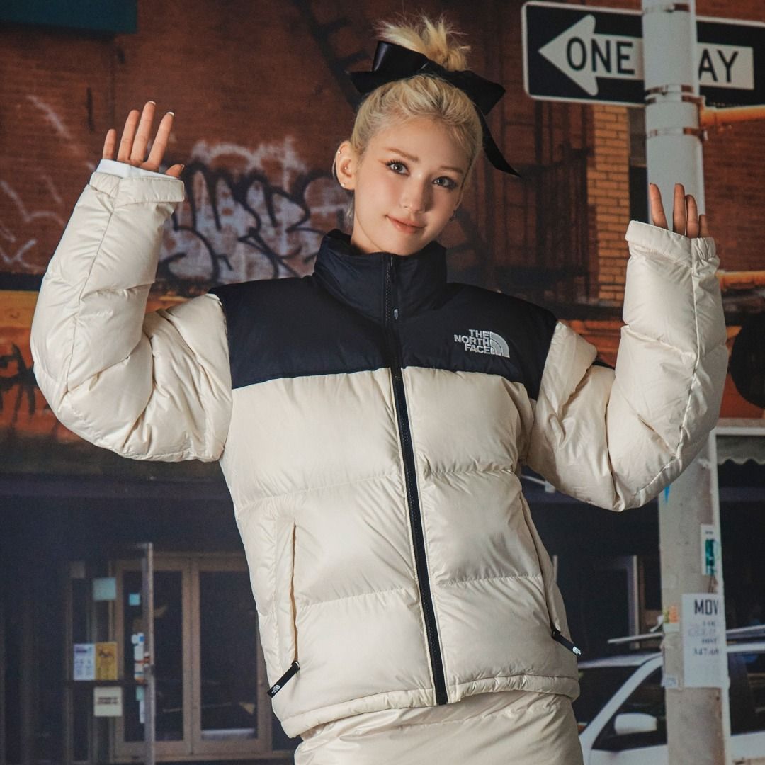 White north face down jacket clearance