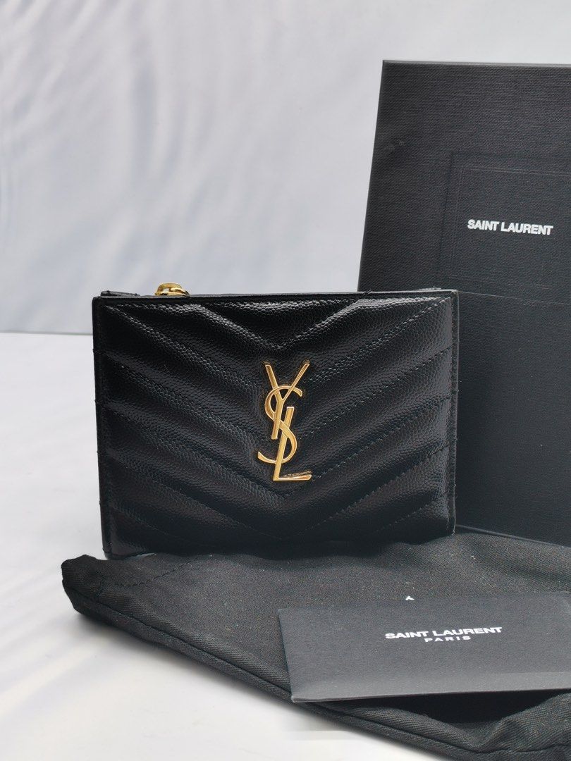 Ysl chevron wallet deals