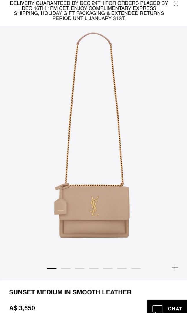 YSL SUNSET MEDIUM IN SMOOTH LEATHER Women s Fashion Bags