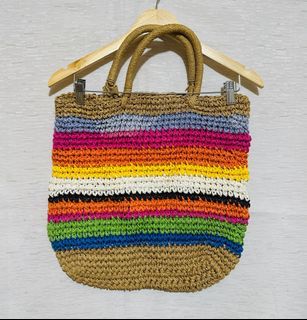 ZARA RAINBOW BEACH BAG