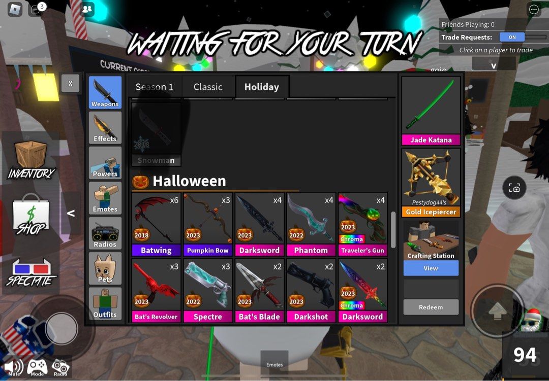 Selling MM2 (Murder Mystery 2), Video Gaming, Gaming Accessories, In-Game  Products on Carousell