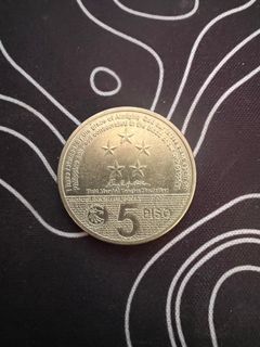 5 Peso Coin 70th Anniversary Leyte Gulf Landing