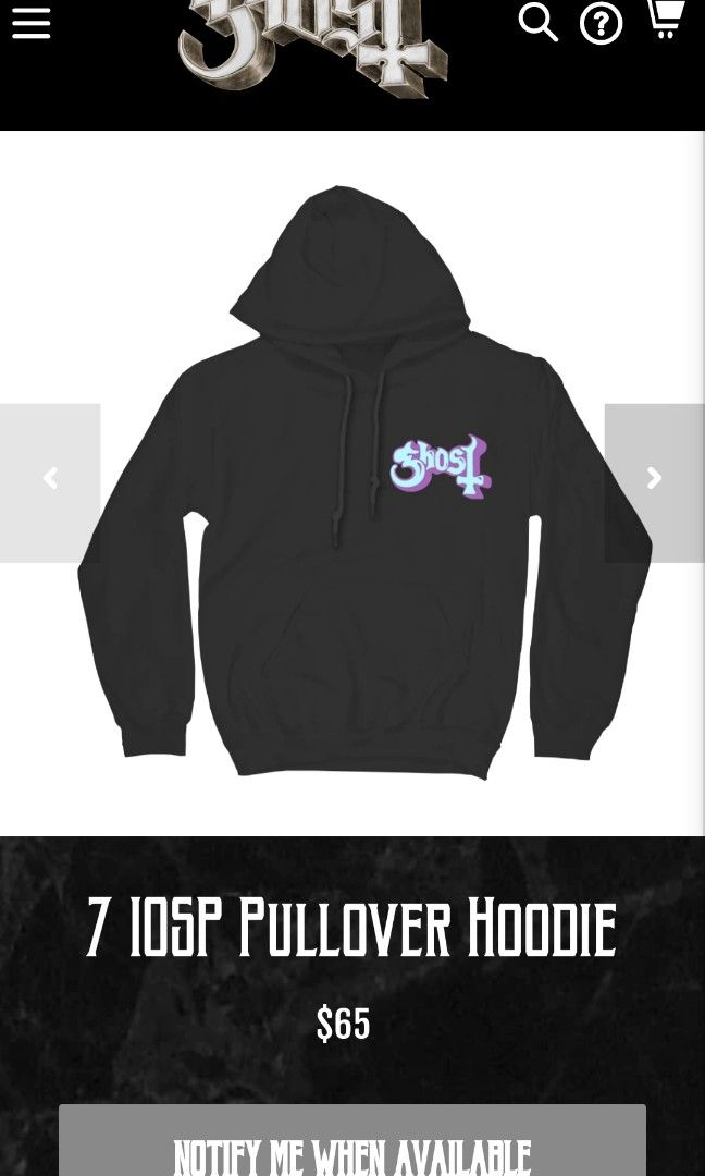 Ghost pullover hoodie sale