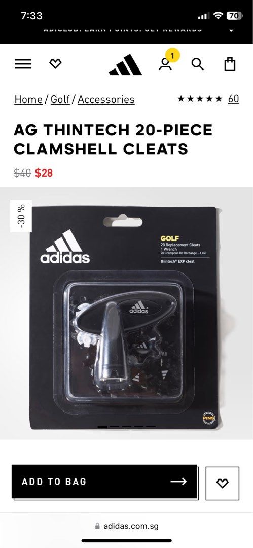 Adidas golf cleats replacement on sale
