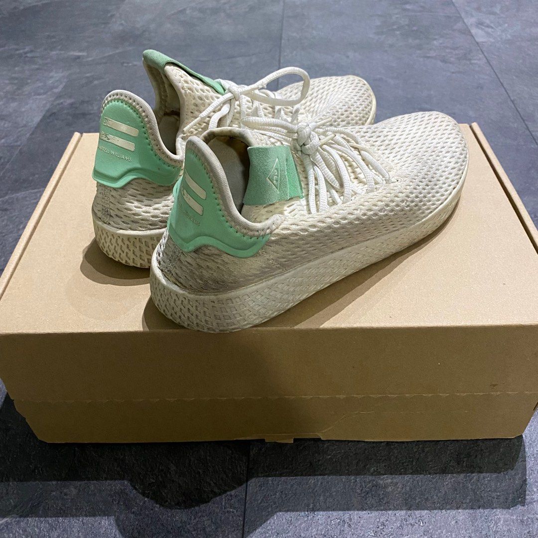 adidas Pharrell x Tennis Hu White BY8717 Women s Fashion Footwear Sneakers on Carousell
