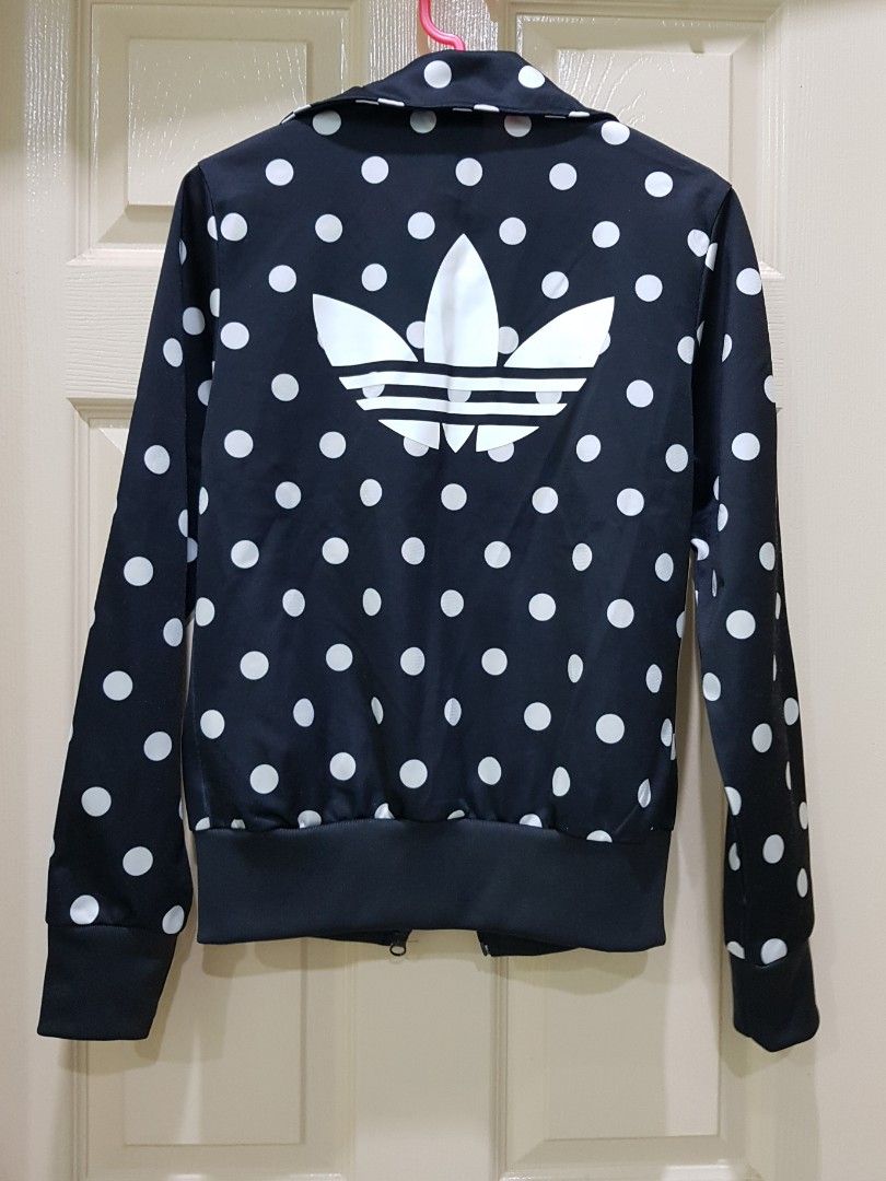 Adidas polka dot track jacket store