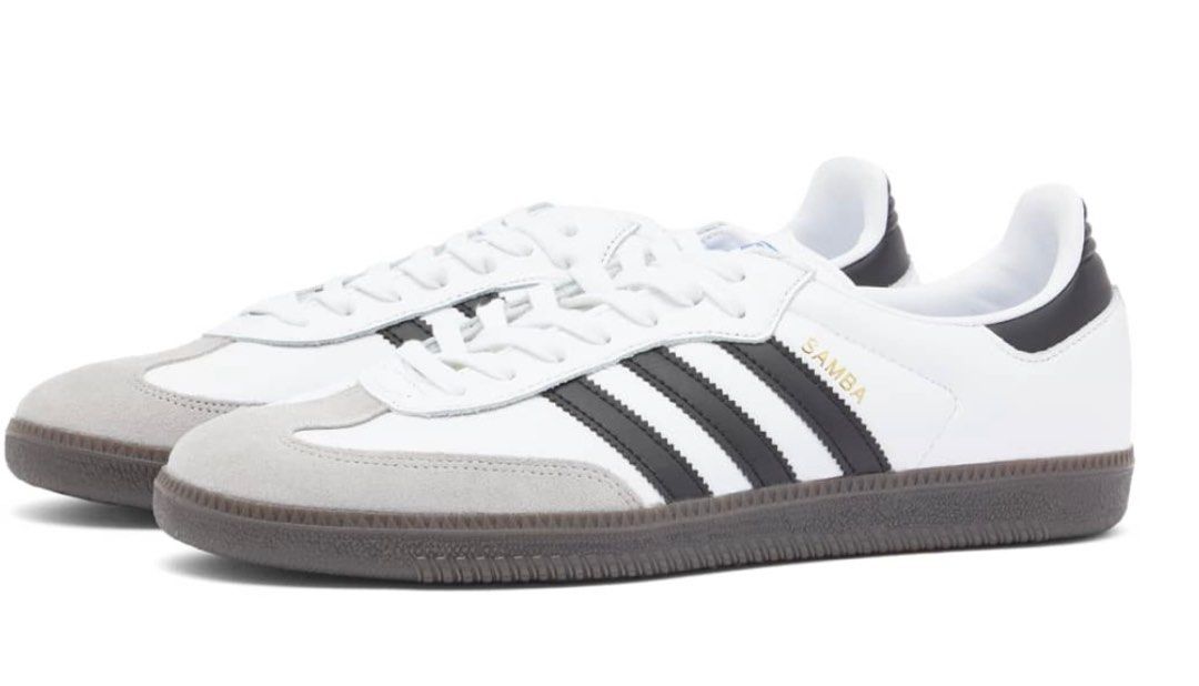 White and top black sambas