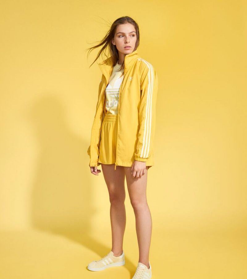 Adidas stadium jacket yellow online