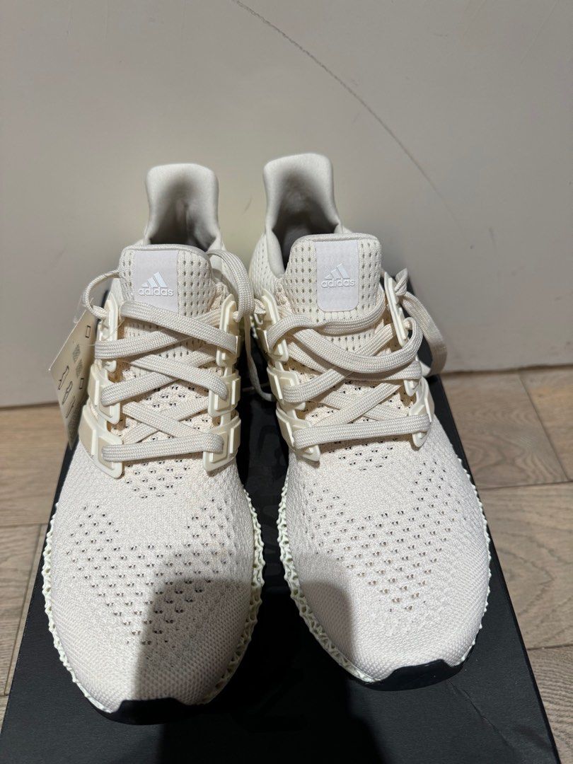 Adidas Ultra Boost 4D Core Off White Cream Primeknit Sz 9 FX4089
