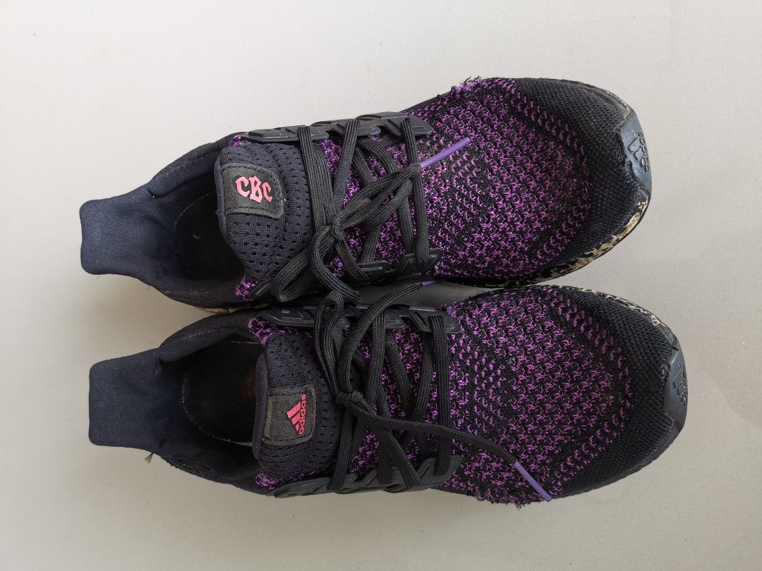 Adidas ultra boost core online black active purple shock red