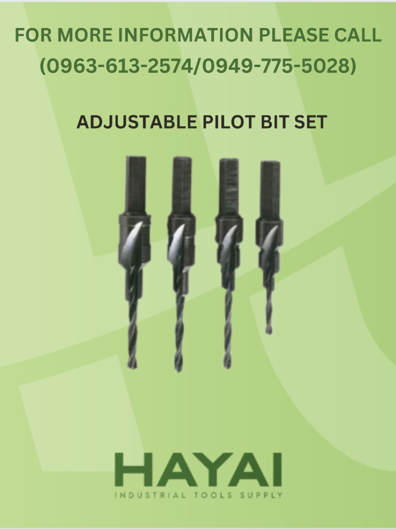 ADJUSTABLE PILOT BIT SET, Commercial & Industrial, Construction Tools
