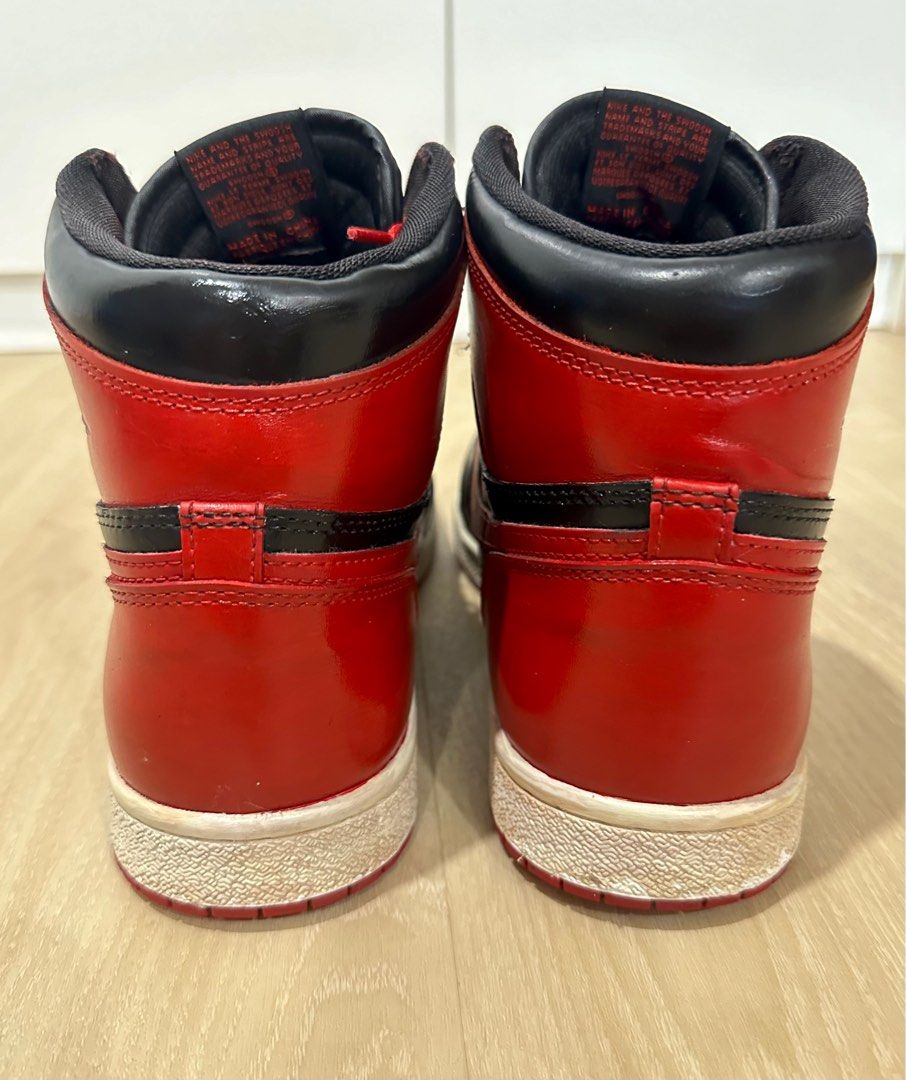 Air Jordan 1 High Reimagined 85 banned Bred US 12 custom Men s Fashion Footwear Sneakers on Carousell