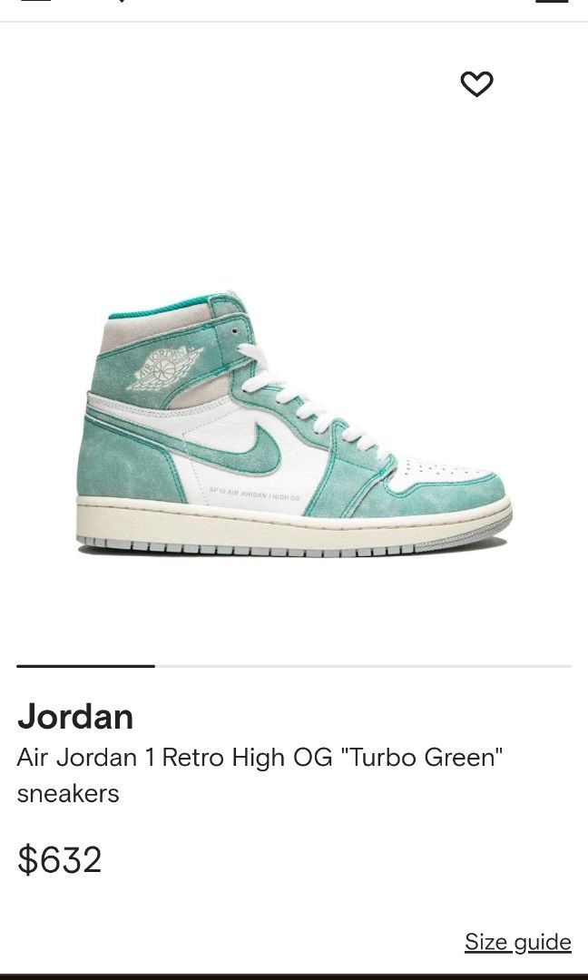 Jordan 1 online turbo green resale