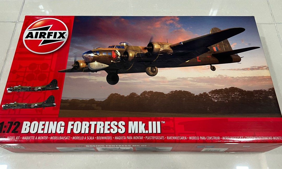 Maqueta AIRFIX: 1/72; Boeing B-17G / Fortress Mk.III Con