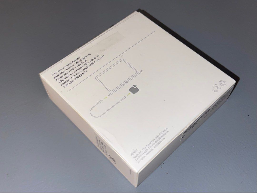 Apple USB Type C Power Adapter (Category: Cables & Adaptors) located in Makati City. Submitted by gvbbyv (Listing ID 1271017834, Image 2). Description: Class A - Apple USB C 61 W Power Adapter Never been used bought it for 2k.