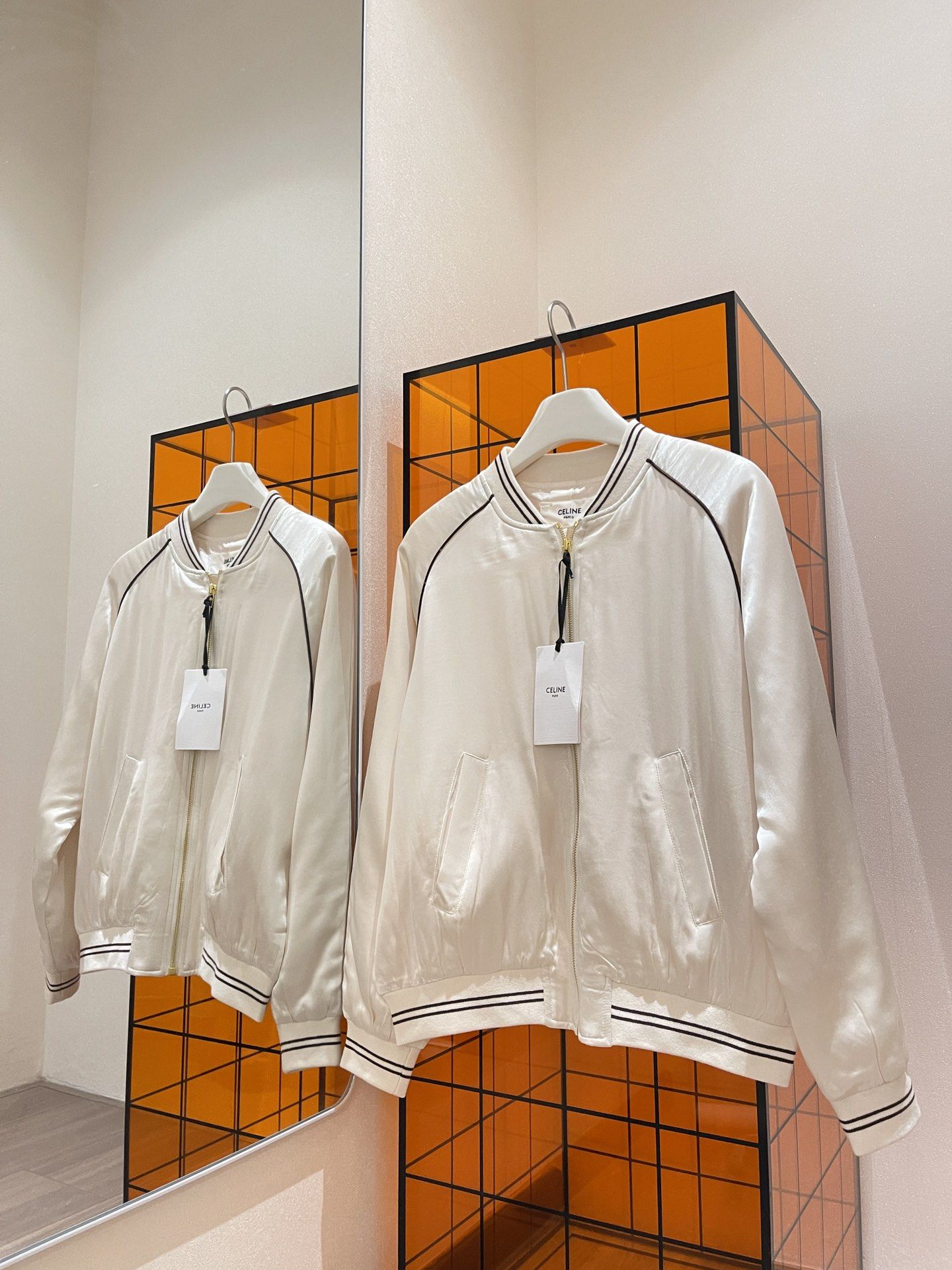 Silk baseball jacket clearance