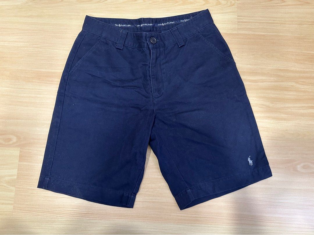 Authentic Ralph Lauren navy chino shorts Men s Fashion Bottoms