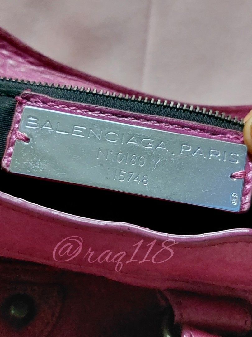 Balenciaga city store bag serial number