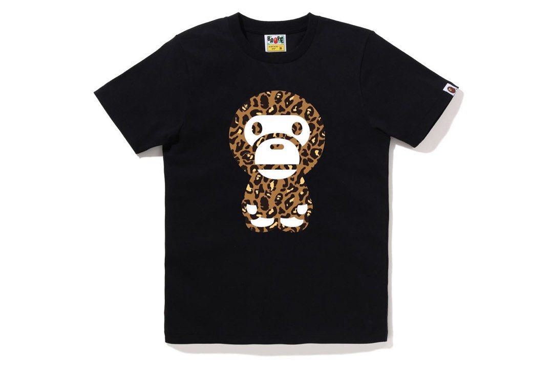 BAPE LEOPARD BIG BABY MILO TEE, Women's Fashion, Tops, Other Tops