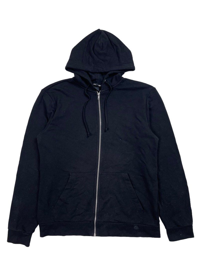 Plain black hoodie h&m clearance