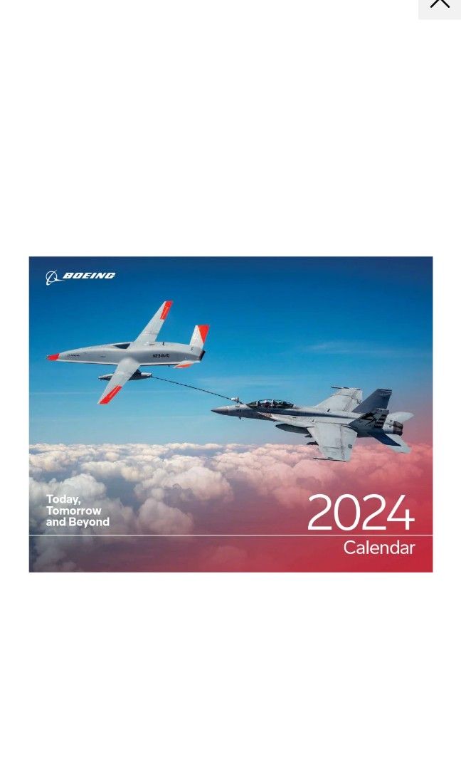 Boeing 2024 Calendar, Hobbies & Toys, Stationery & Craft, Art & Prints