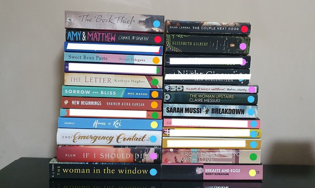 Book Clearance (Category: Storybooks) located in Singapore. Submitted by bookf4natic (Listing ID 1238522607, Image 1). Description: Selling books for as low as $2! Really want to clear ASAP 😭🙏🏻 Can negotiate the higher-priced books! Red sticker = $2 Pink sticker = $4 Blue sticker = $6 Yellow sticker = $8 Green sticker = $10 Orange sticker = $12 Prices does NOT include mailing (additional $2). Meet-up is available, only around Tampines Bus Inte