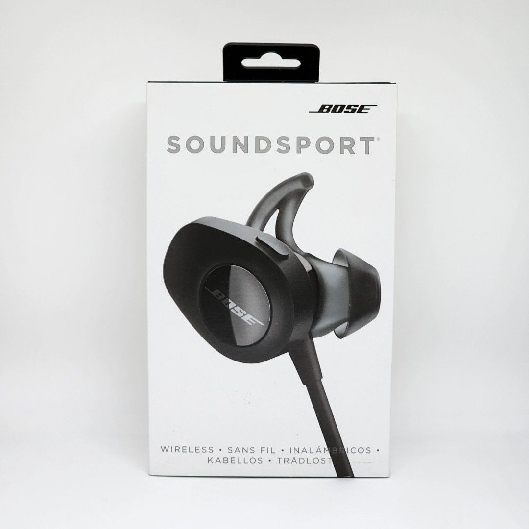 Bose Soundsport Wireless Box with Eartips and USB Cable Audio Earphones on Carousell