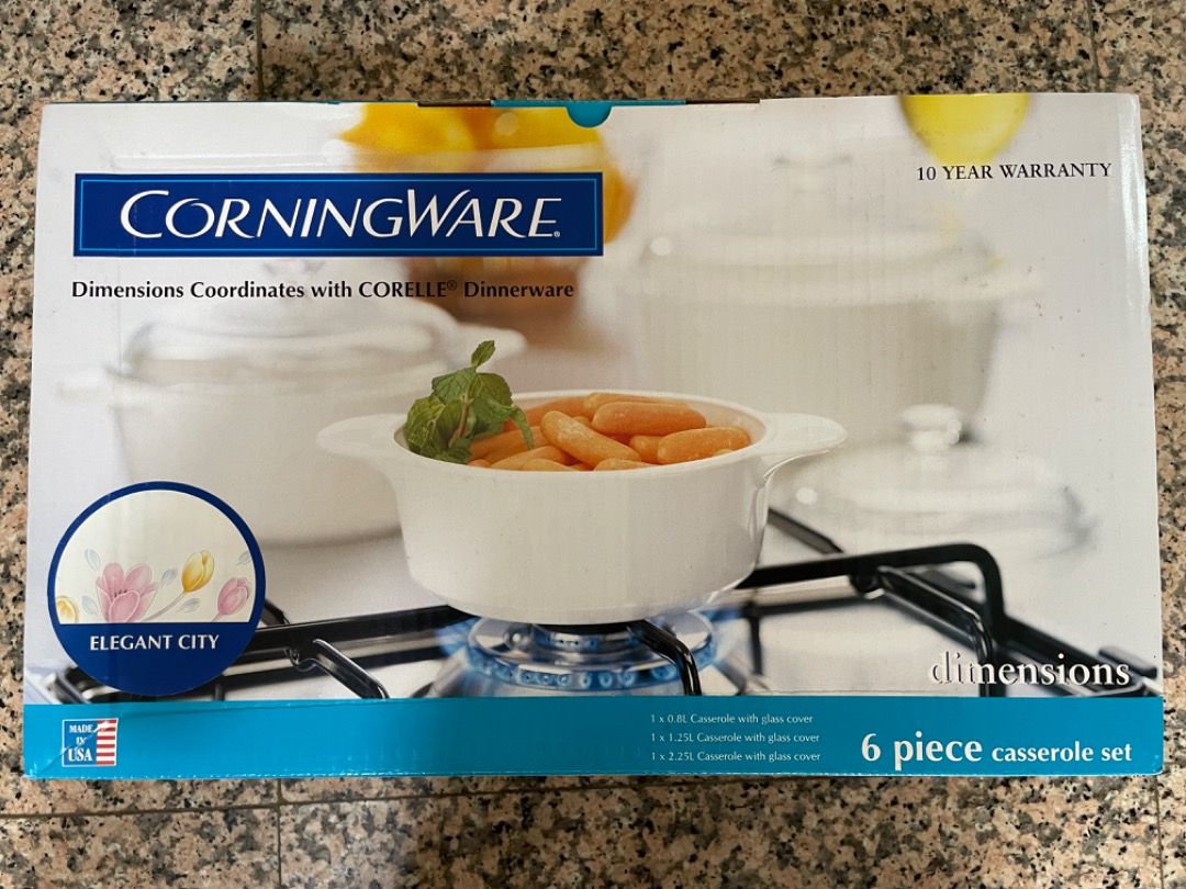 6 piece corningware set store