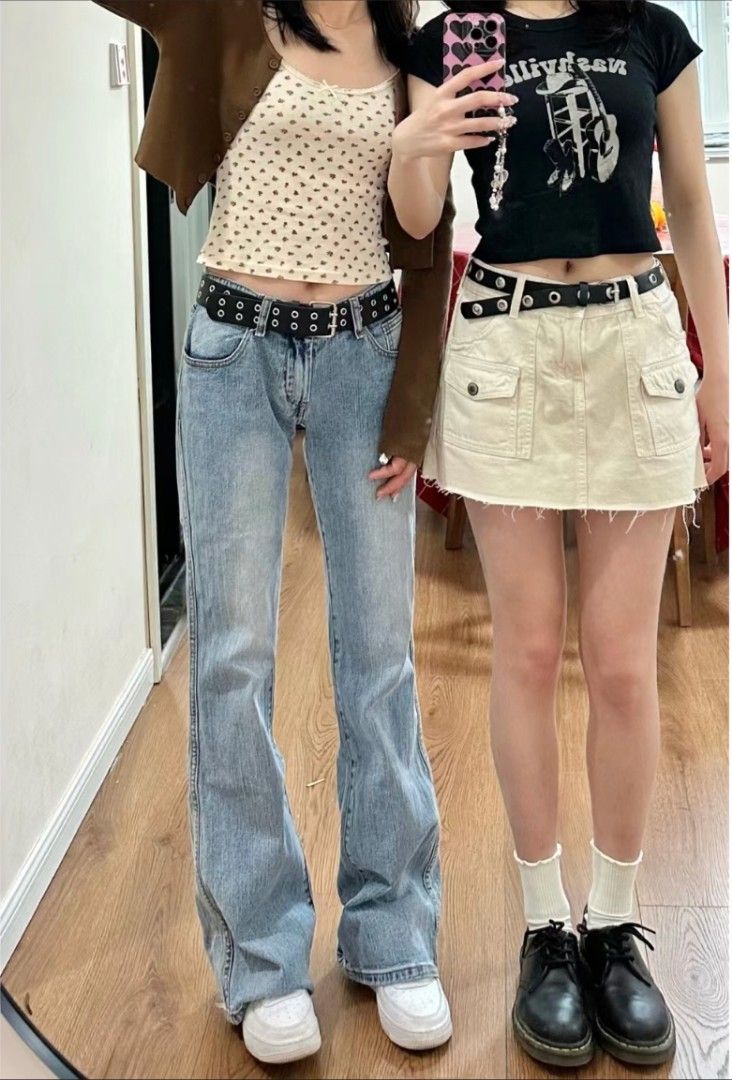 Brandy melville silver sales circle buckle belt