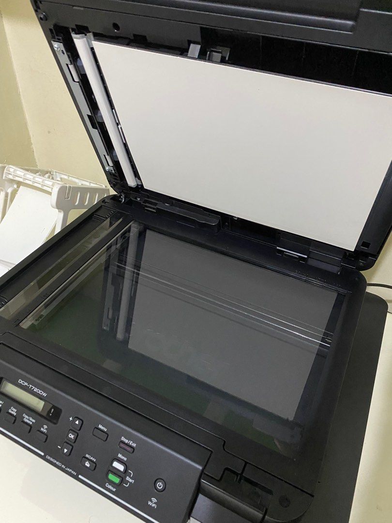 Brother DCP-T720DW Print, Scan, Copy, ADF Wifi Printer (Category: Printers, Scanners & Copiers) located in Taytay. Submitted by divinagracia. (Listing ID 1270833118, Image 3). Description: For Sale Brother DCP-T720DW ₱9,900 Features Print, Scan, Copy, ADF Connectivity: Wi-Fi, USB, Wireless Direct Printing Speed Up to 17/16.5 ipm (ISO) Mono/Color Duplex Printing Print Resolution up to 1,200 x 6,000 dpi 20-sheet Auto Document Feeder Paper input cap