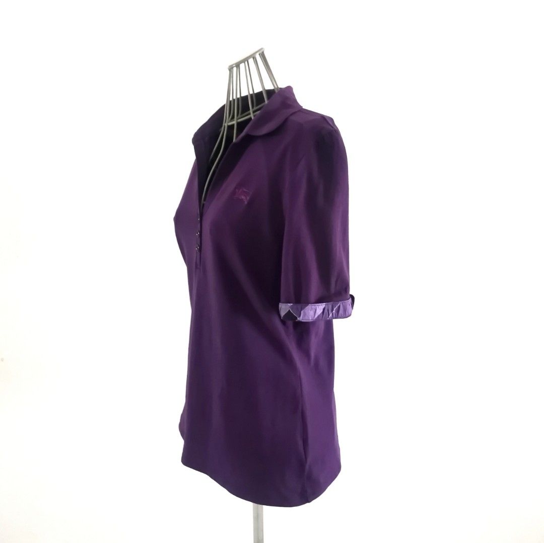 Burberry polo shirt womens purple store