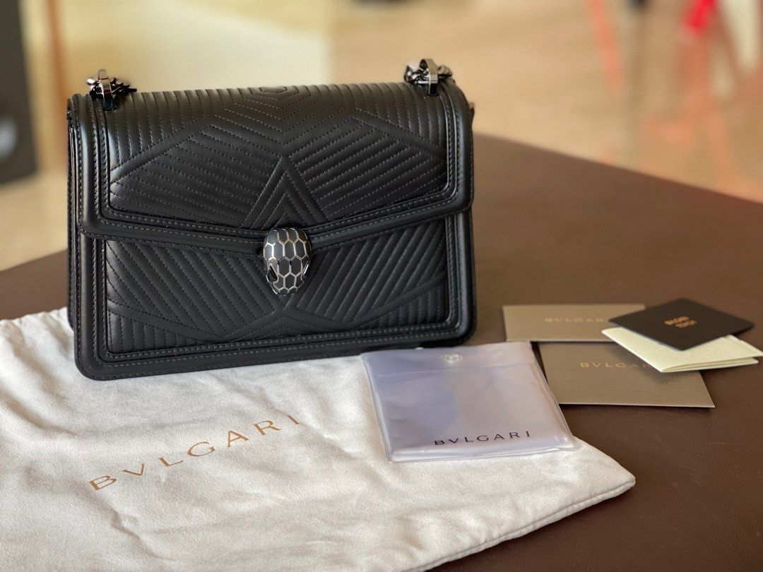 BVLGARI Serpenti Diamond Blast Small Shoulder bag Luxury Bags Wallets on Carousell