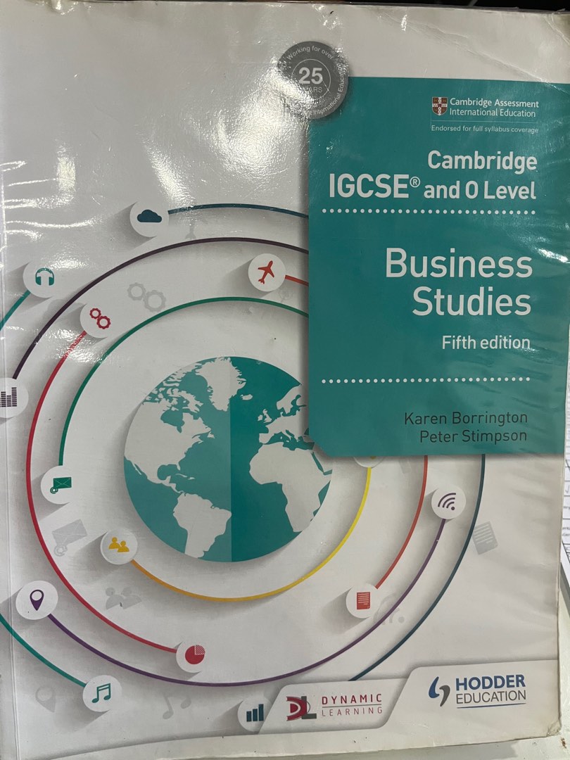 CAMBRIDGE IGCSE AND O LEVEL BUSINESS STUDIES FIFTH EDITION ...