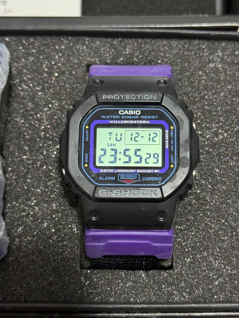 CASIO G SHOCK DW 5600THS 1DR SPECIAL COLOUR MODELS PURPLE WATCH