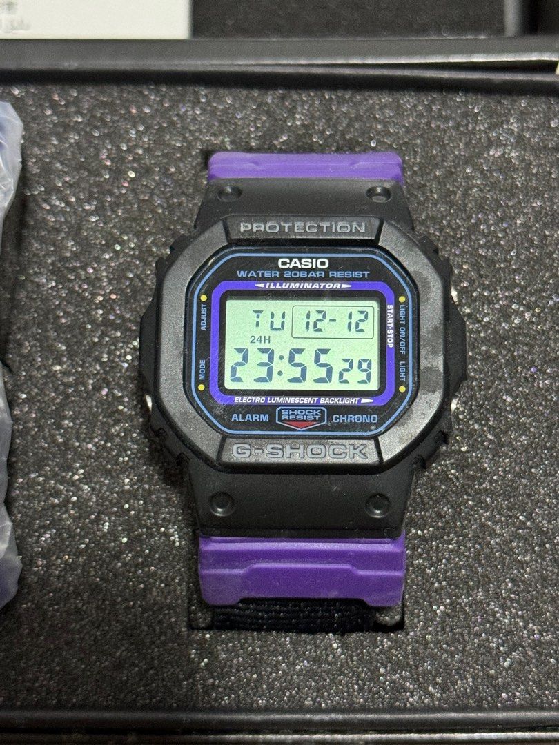 Casio electro luminescence shop purple