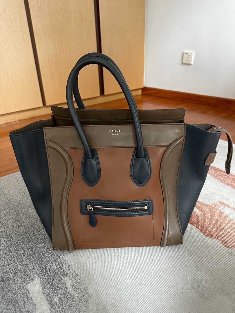 Celine tricolor mini luggage outlet