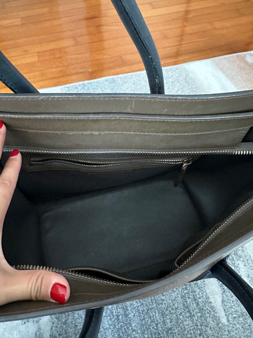 Celine tricolor micro hot sale luggage bag