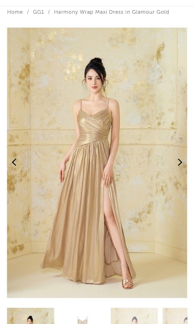 Gold glamour dress hotsell