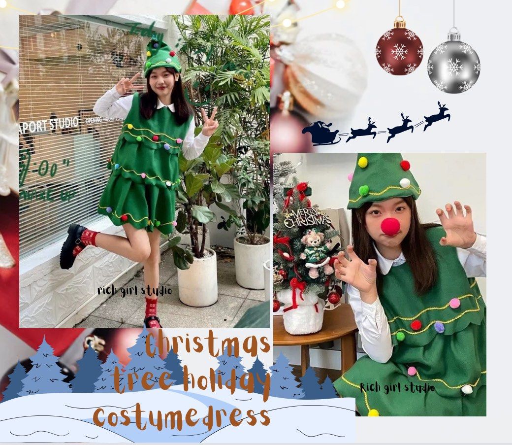 Christmas tree cheap dress costume