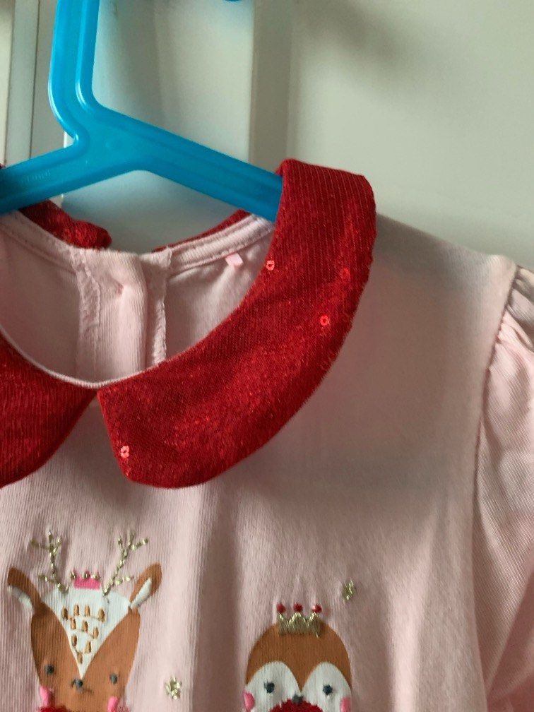 Pink Christmas tulle dress 5yr