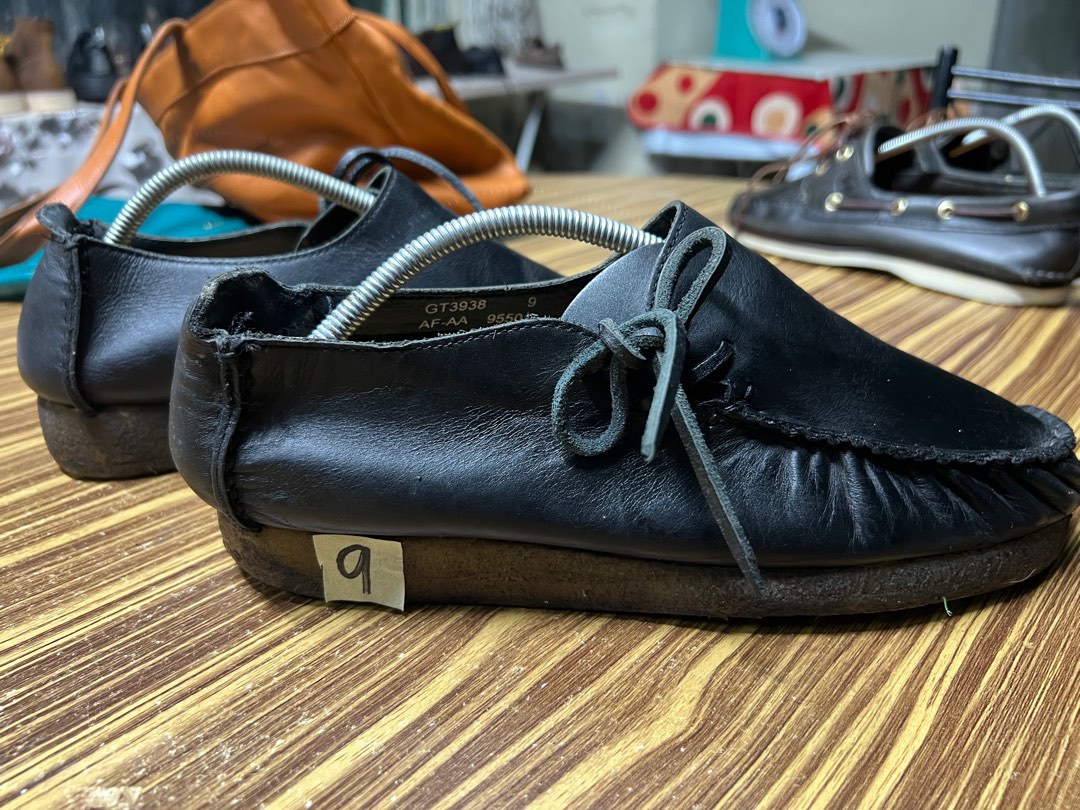 Clarks lugger black on sale